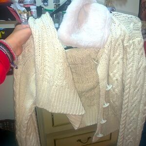 Y2K cute white sweater